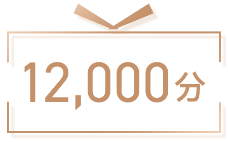 12,000獎賞積分